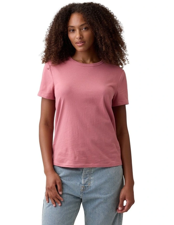 Favorite Crewneck T-Shirt in Pink image 1