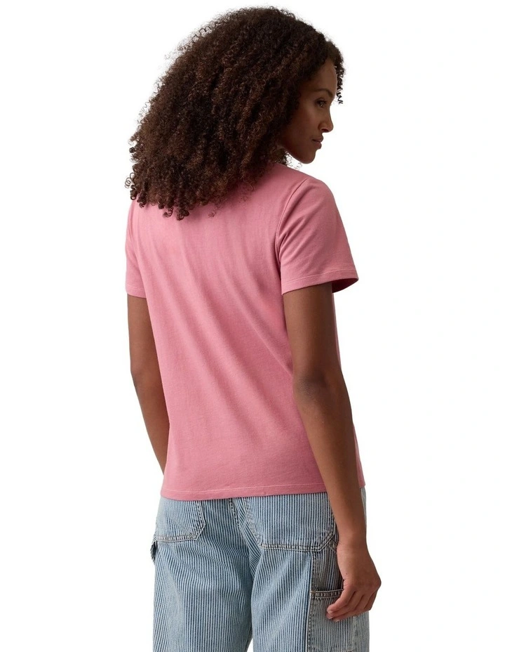 Favorite Crewneck T-Shirt in Pink image 2