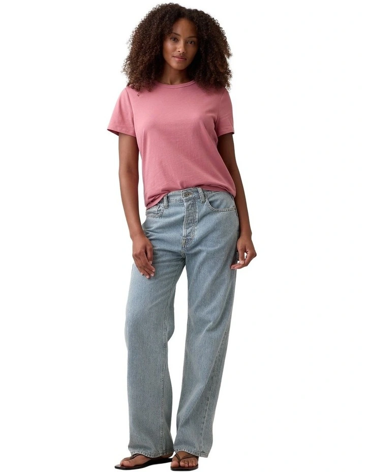 Favorite Crewneck T-Shirt in Pink image 3