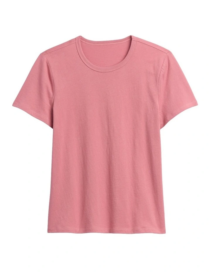 Favorite Crewneck T-Shirt in Pink image 5