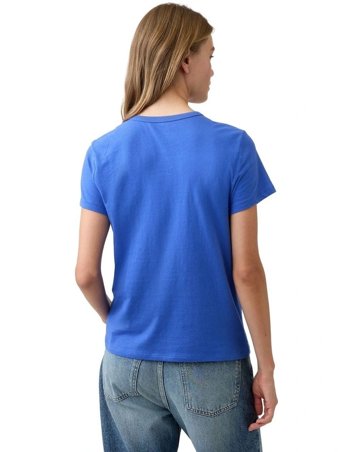 Favorite Crewneck T-shirt in Blue image 2