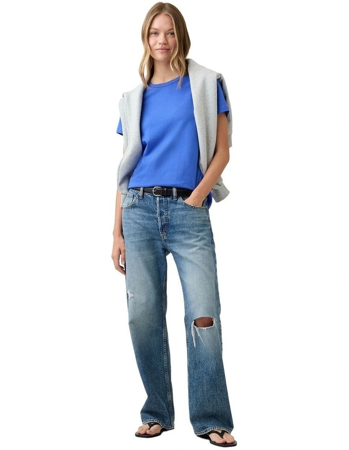 Favorite Crewneck T-shirt in Blue image 3