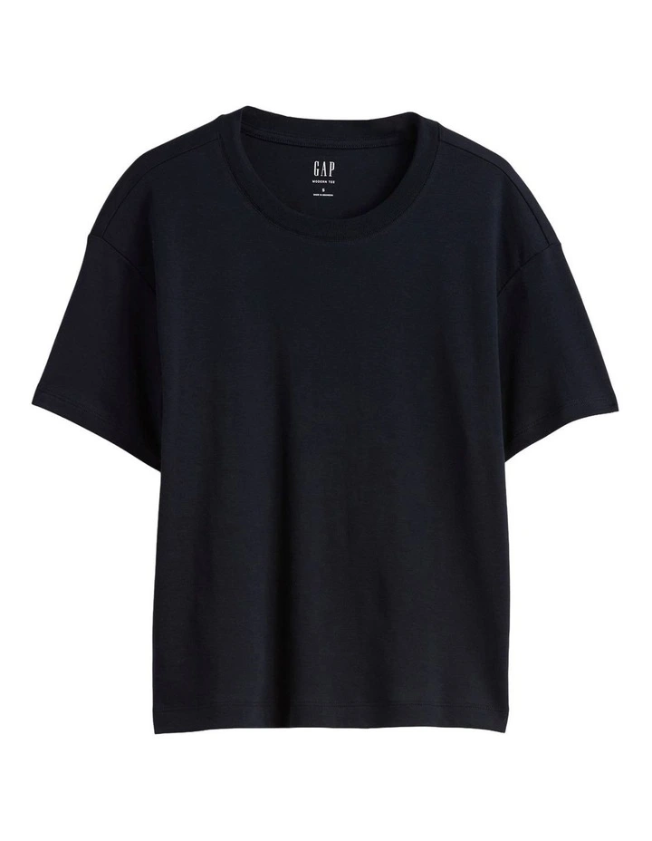 Supima Cotton Relaxed T-Shirt in New Classic Navy image 5