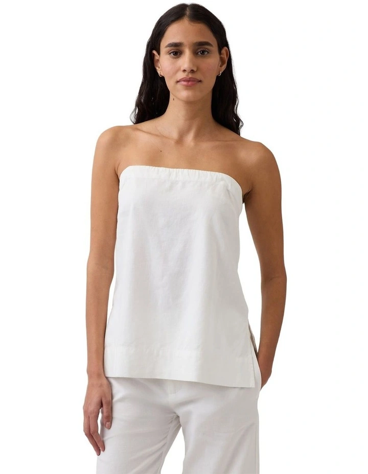 Sl Longline Cami Shell Top in Cream image 1