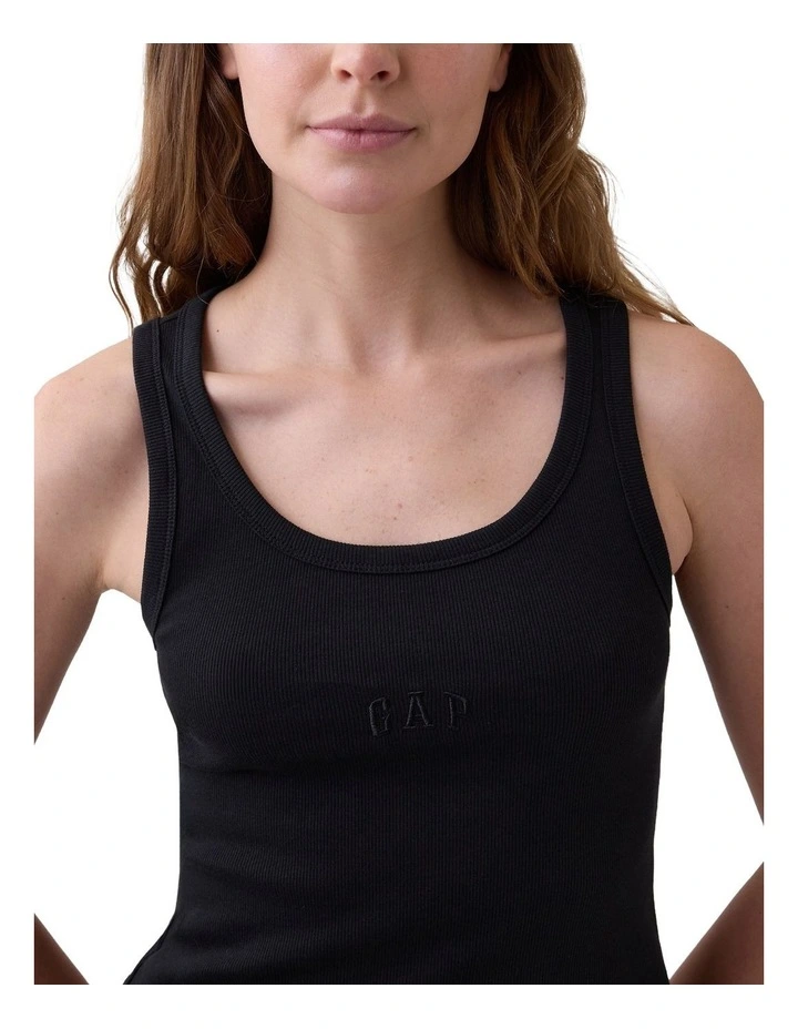 Frch Sl Cotton Logo Tank 2X2 in Black image 4