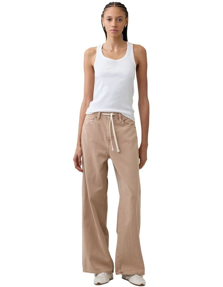 Frch Sl Cotton Logo Tank 2X2 in White image 3