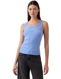 Frch Sl Cotton Logo Tank 2X2 in Blue