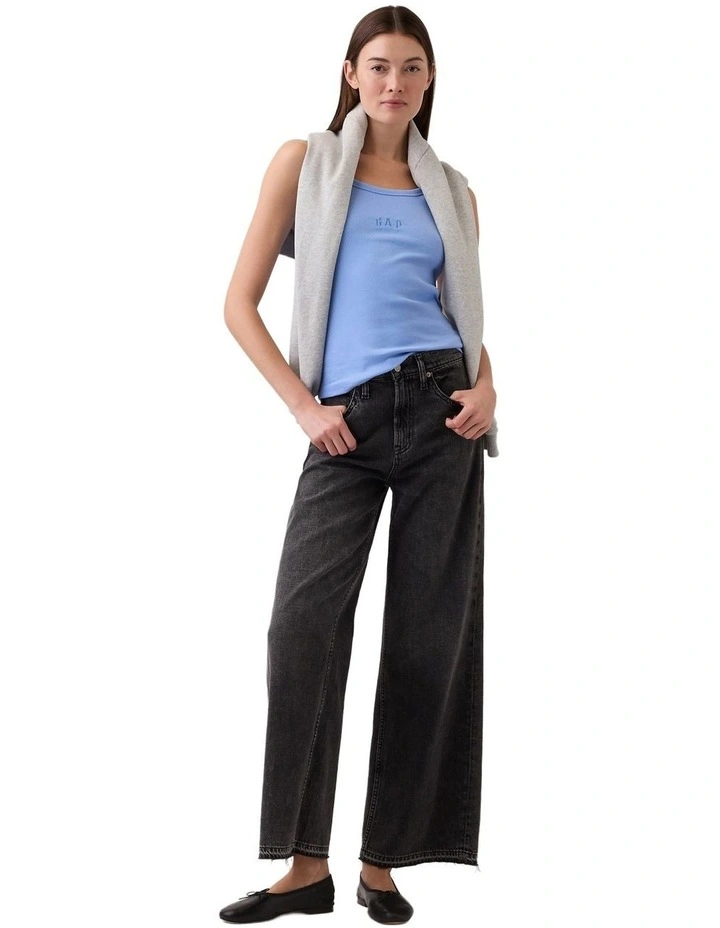 Frch Sl Cotton Logo Tank 2X2 in Blue image 3