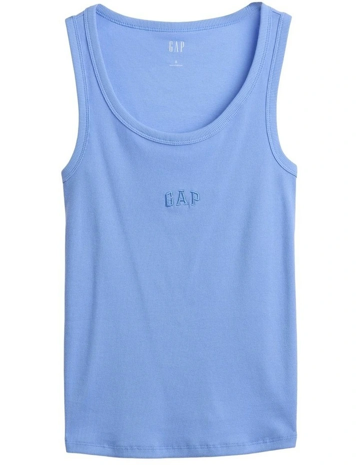 Frch Sl Cotton Logo Tank 2X2 in Blue image 4