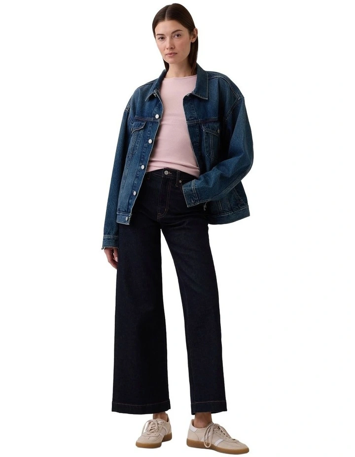 Long Sleeve Mod 2X2 Rib Crew Neck Top in Pink image 4