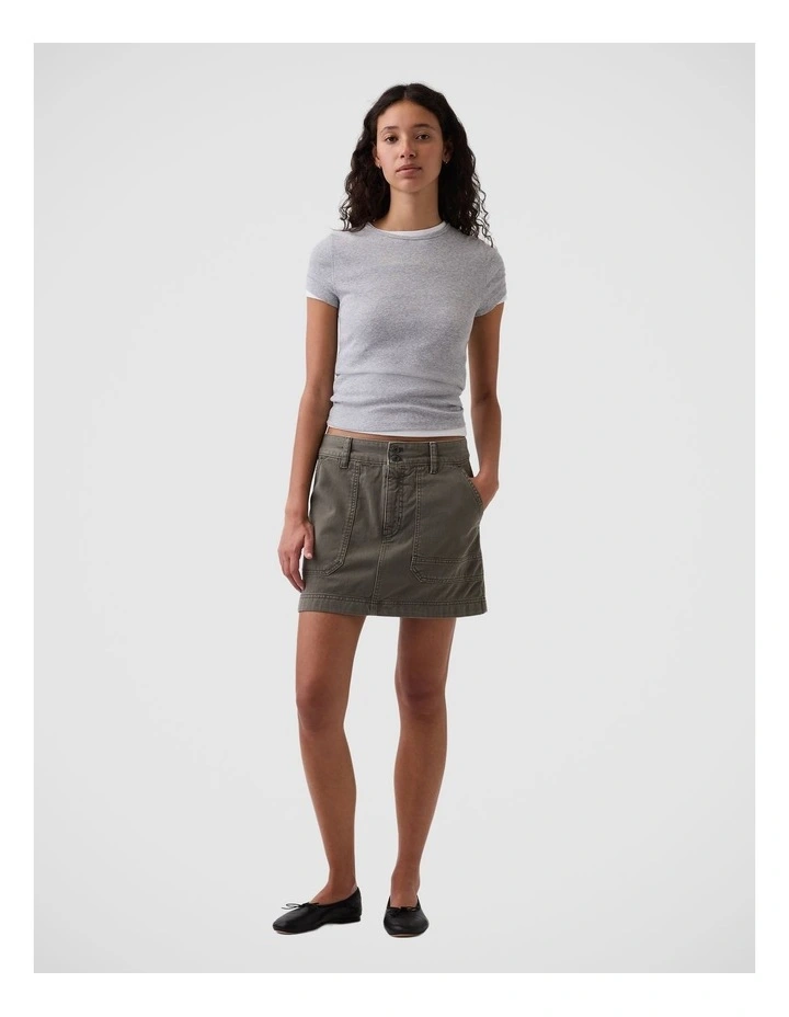 High Rise Mini Utility Skort image 1