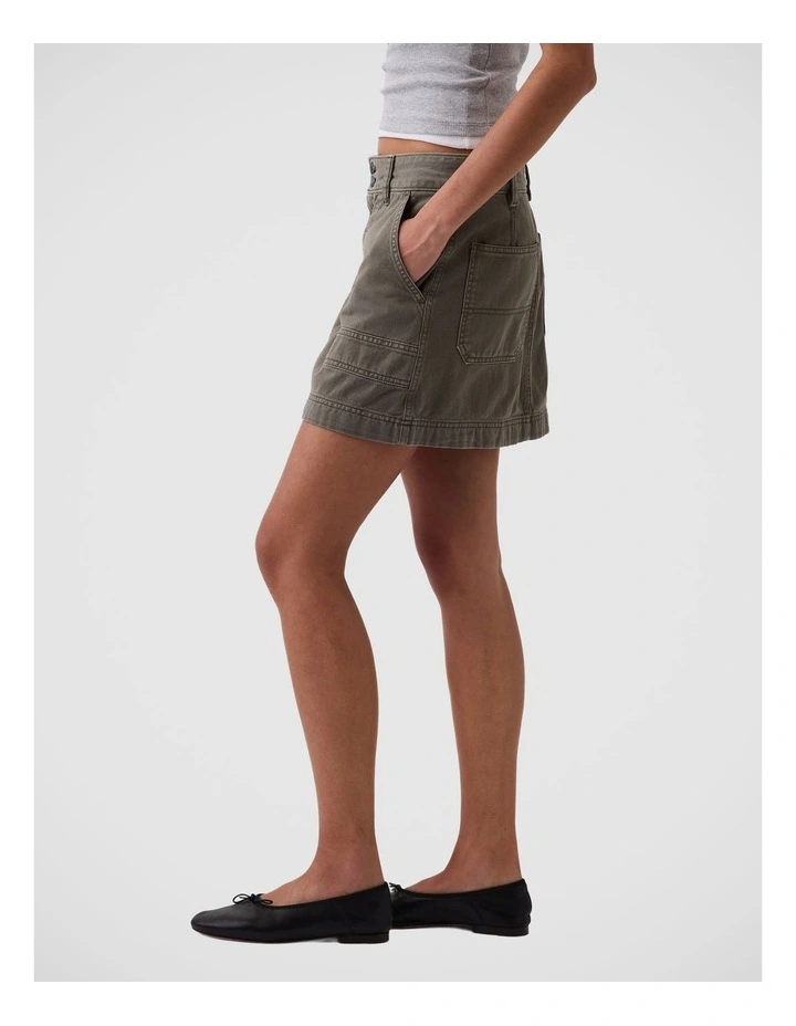 High Rise Mini Utility Skort image 3