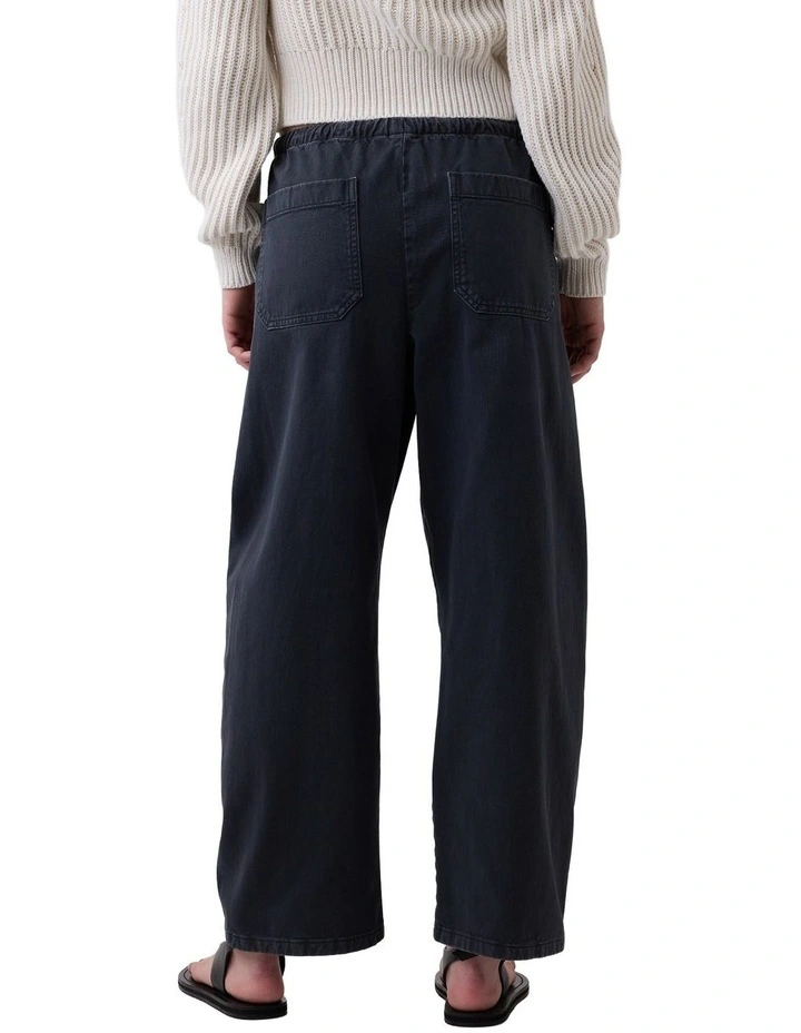 Dbl Knee Barrel Pant in Black image 2