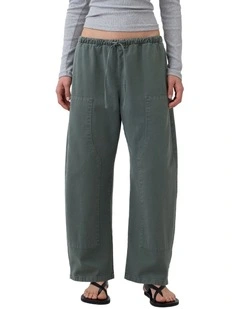 Dbl Knee Barrel Pant in District Green
