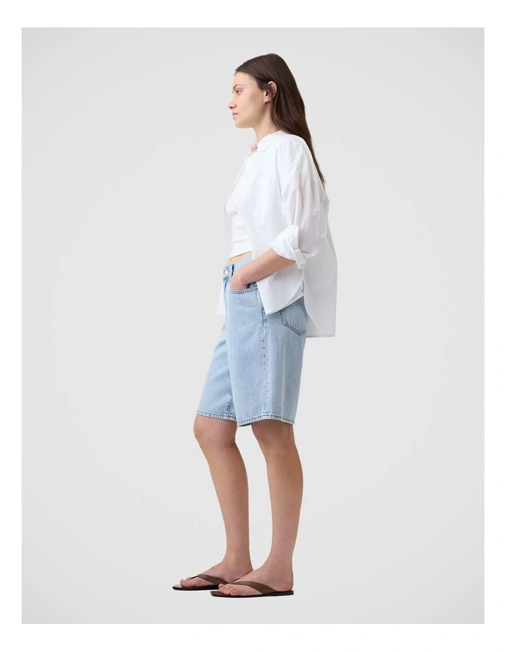 11" Low Slung SuperSoft Longline Denim Shorts image 3
