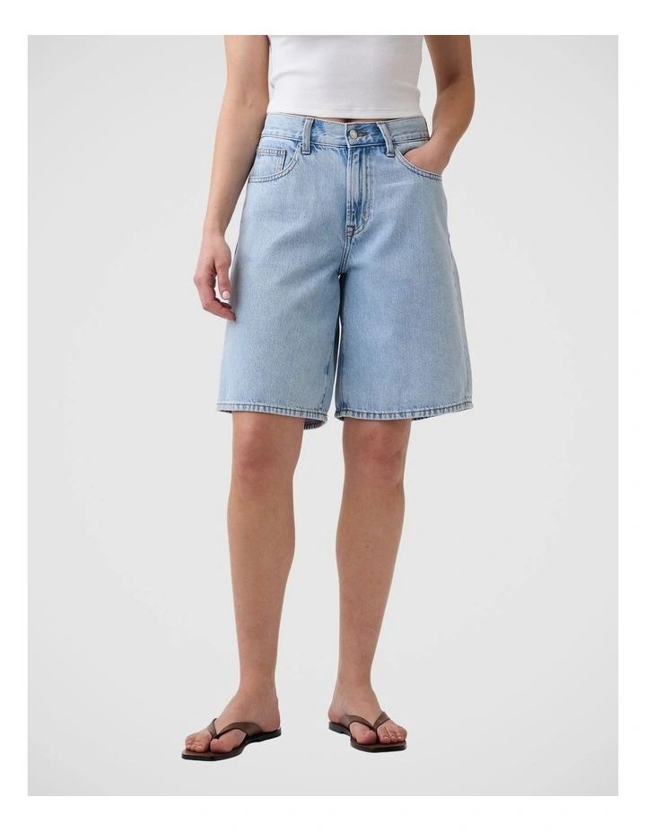 11" Low Slung SuperSoft Longline Denim Shorts image 4