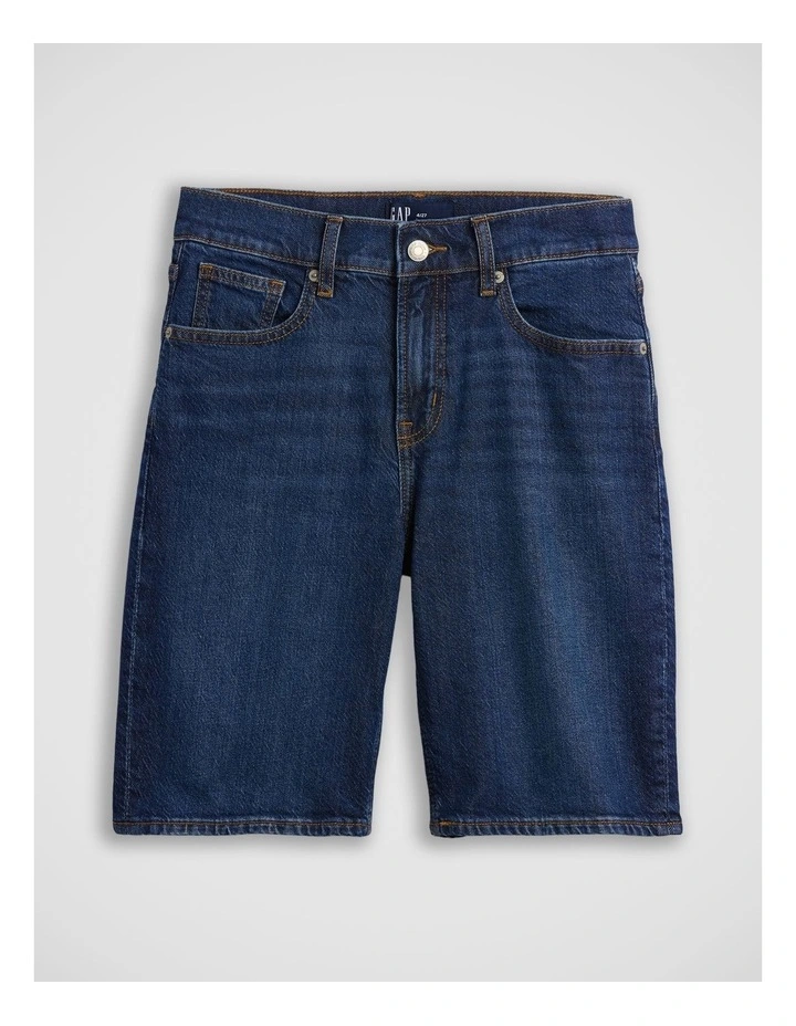 9 Mid Rise Soft Denim Bermuda Shorts image 4