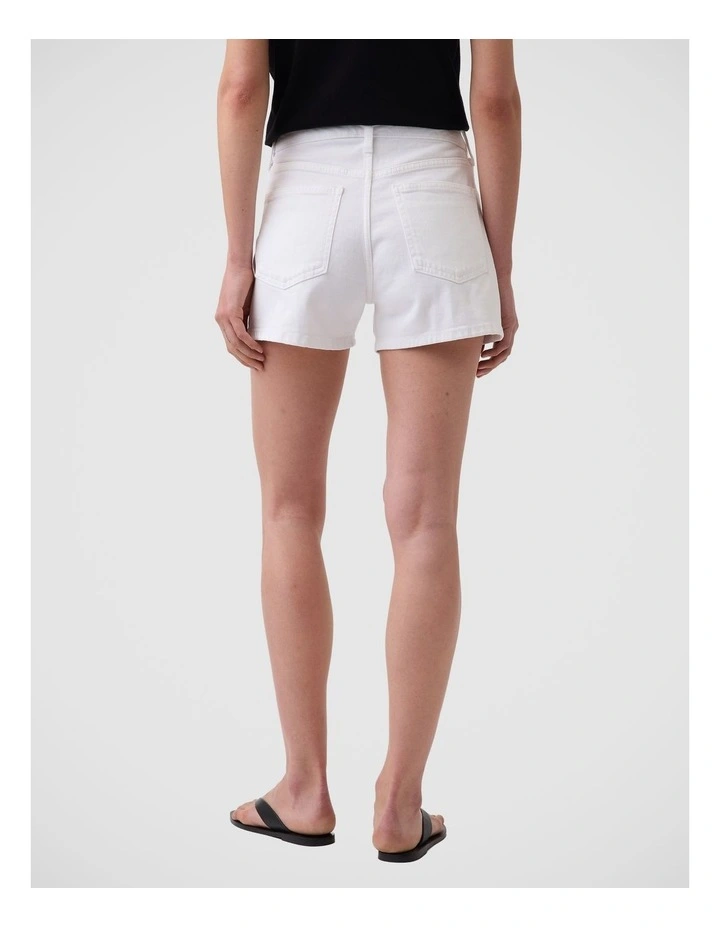 3.5 High Rise Relaxed Straight Denim Shorts image 2