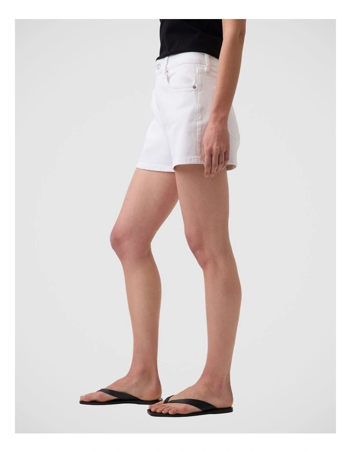 3.5 High Rise Relaxed Straight Denim Shorts image 3
