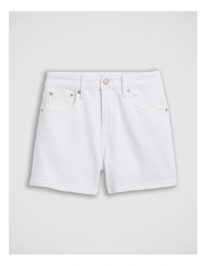 3.5 High Rise Relaxed Straight Denim Shorts image 4