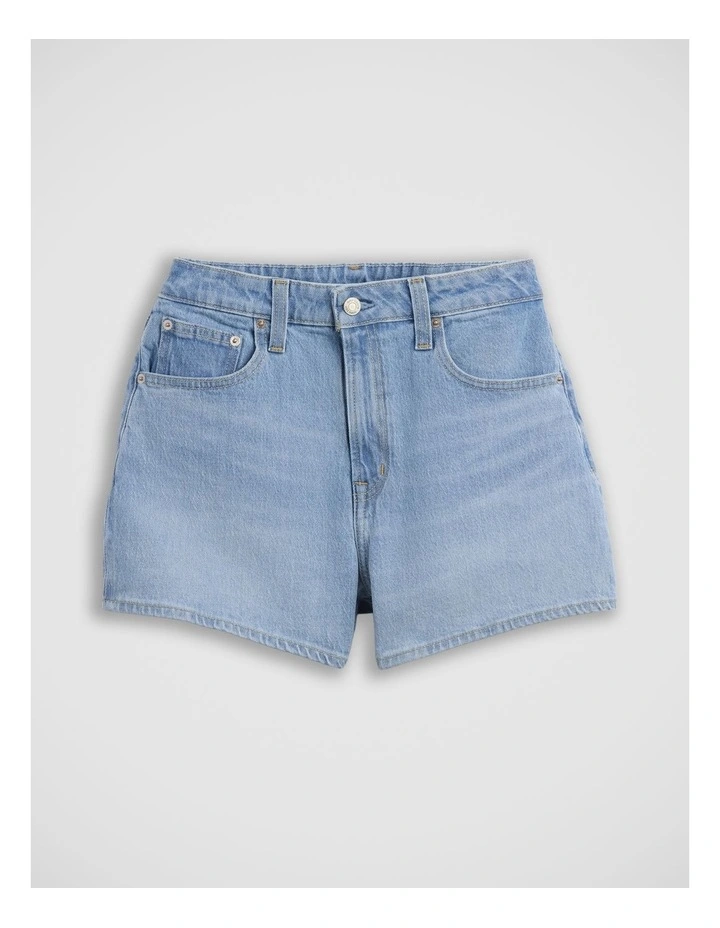 3.5 High Rise Relaxed Straight Denim Shorts image 4
