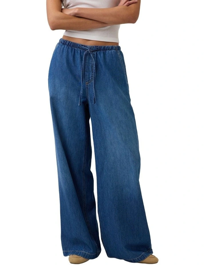 Easy Baggy Med Frost Pant in Medium Indigo image 1