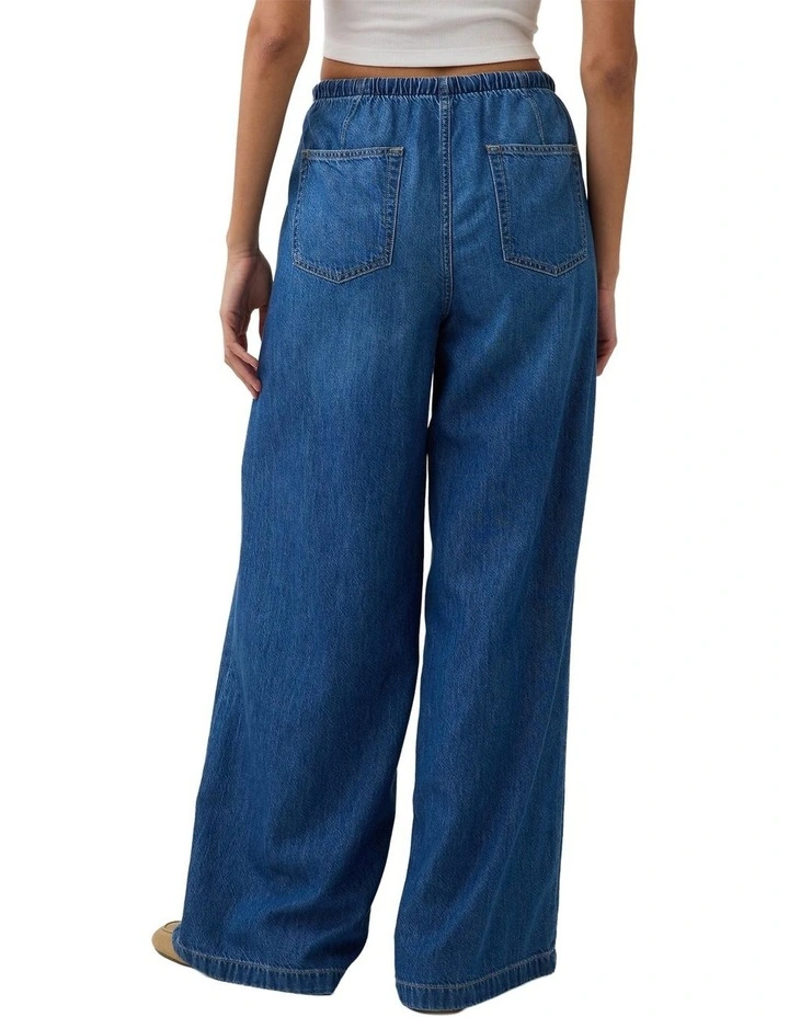Easy Baggy Med Frost Pant in Medium Indigo image 2