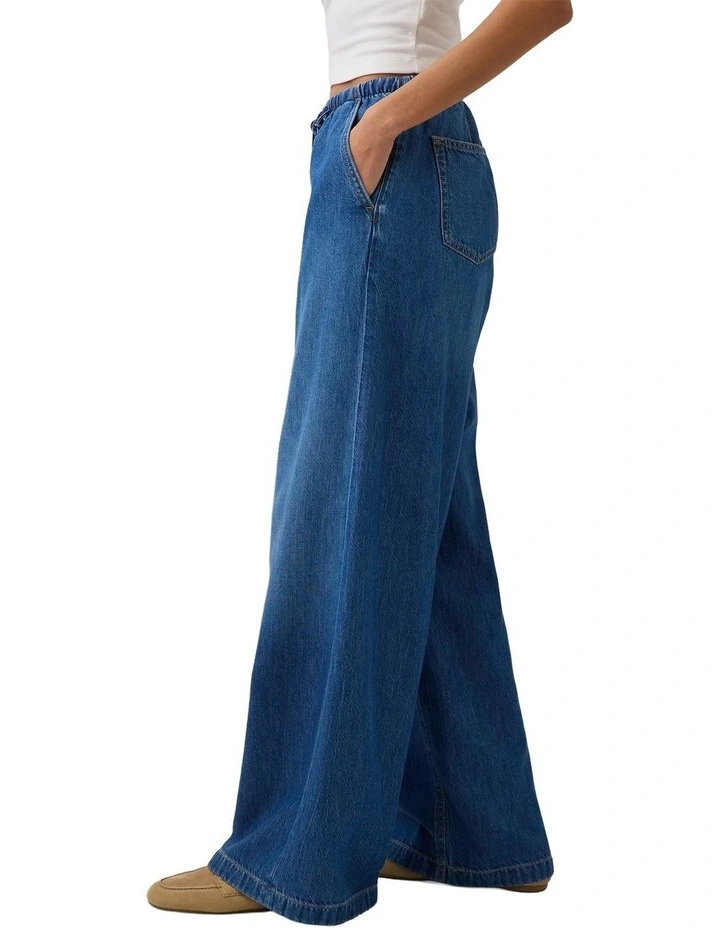 Easy Baggy Med Frost Pant in Medium Indigo image 3