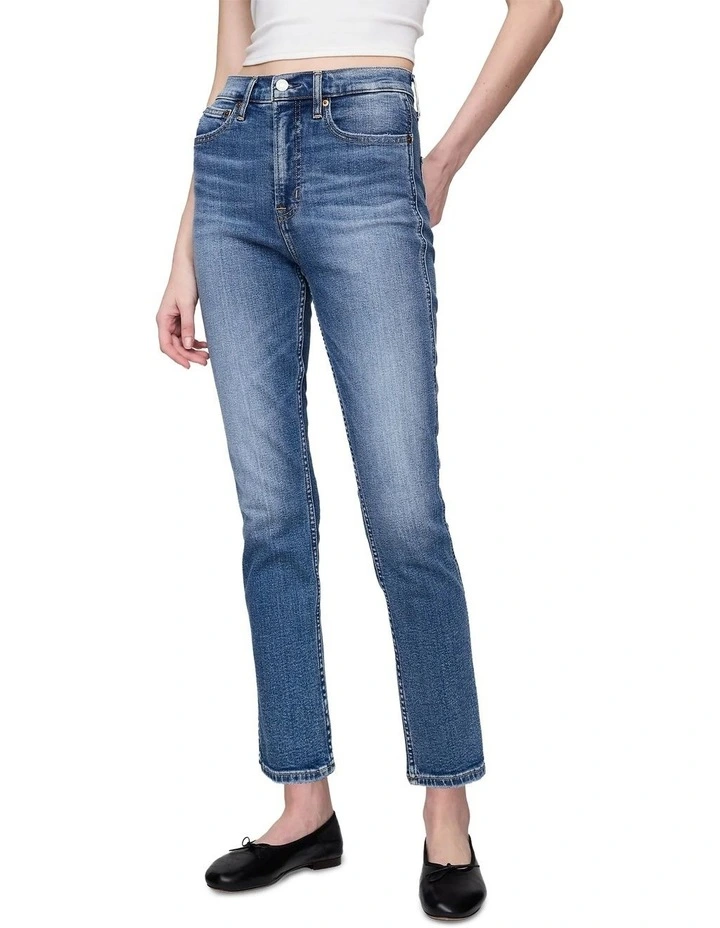 Vintage Slim High Rise Med Glin Jeans in Blue image 1