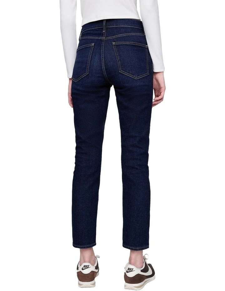 Vintage Slim High Rise Dk Lisson Jeans in Blue image 2