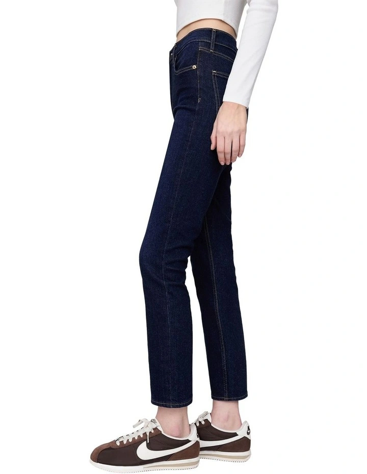 Vintage Slim High Rise Dk Lisson Jeans in Blue image 3