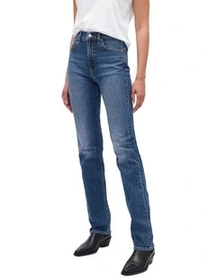 90S Straight Hr Med Balfour Jeans in Medium Wash