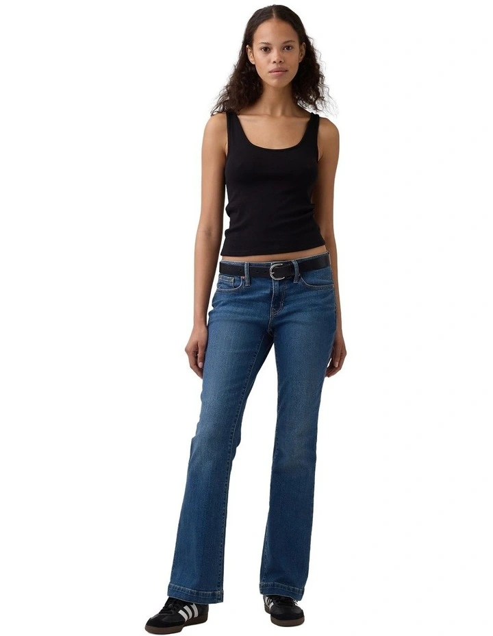 Long And Lean Med Ellison Jeans in Medium Indigo image 4