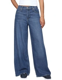 Baggy Mr Med Talia Jeans in Medium Indigo