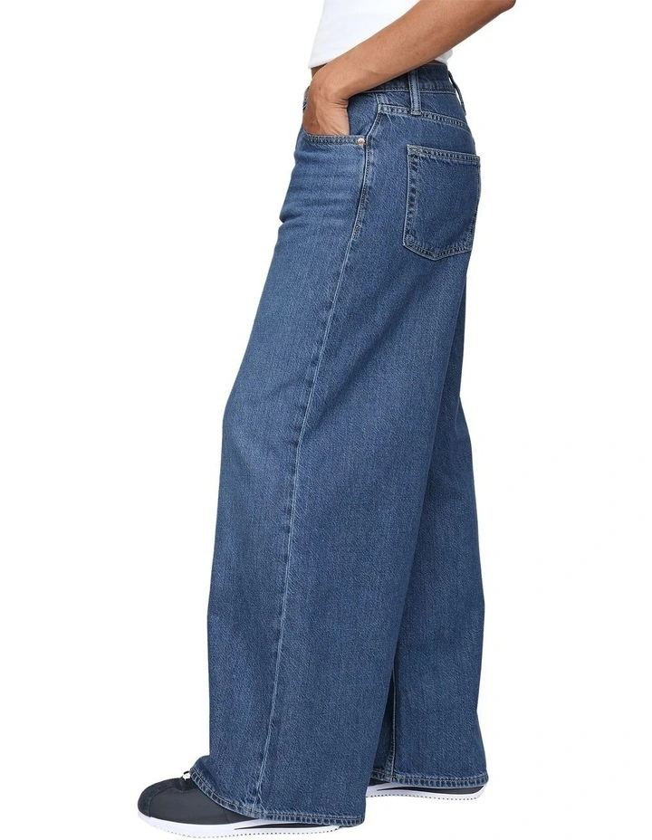 Baggy Mr Med Talia Jeans in Medium Indigo image 3
