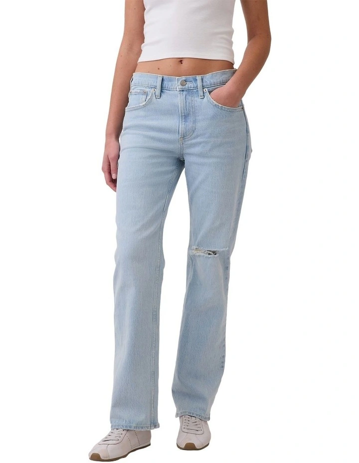 Relaxed Straight Jeans in Lt Brittlebush Dest image 1