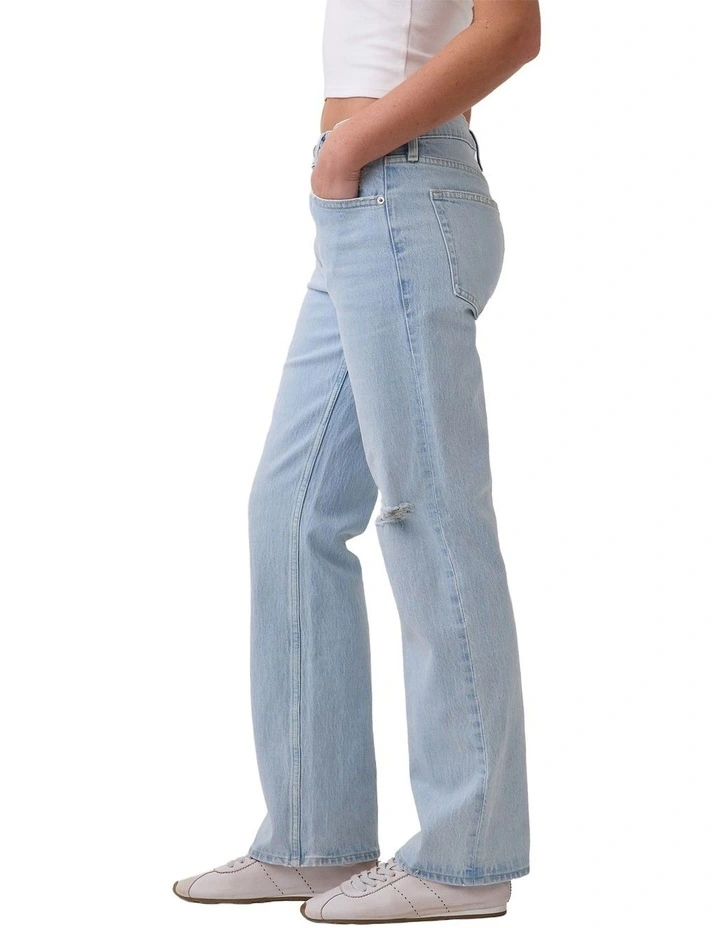 Relaxed Straight Jeans in Lt Brittlebush Dest image 3