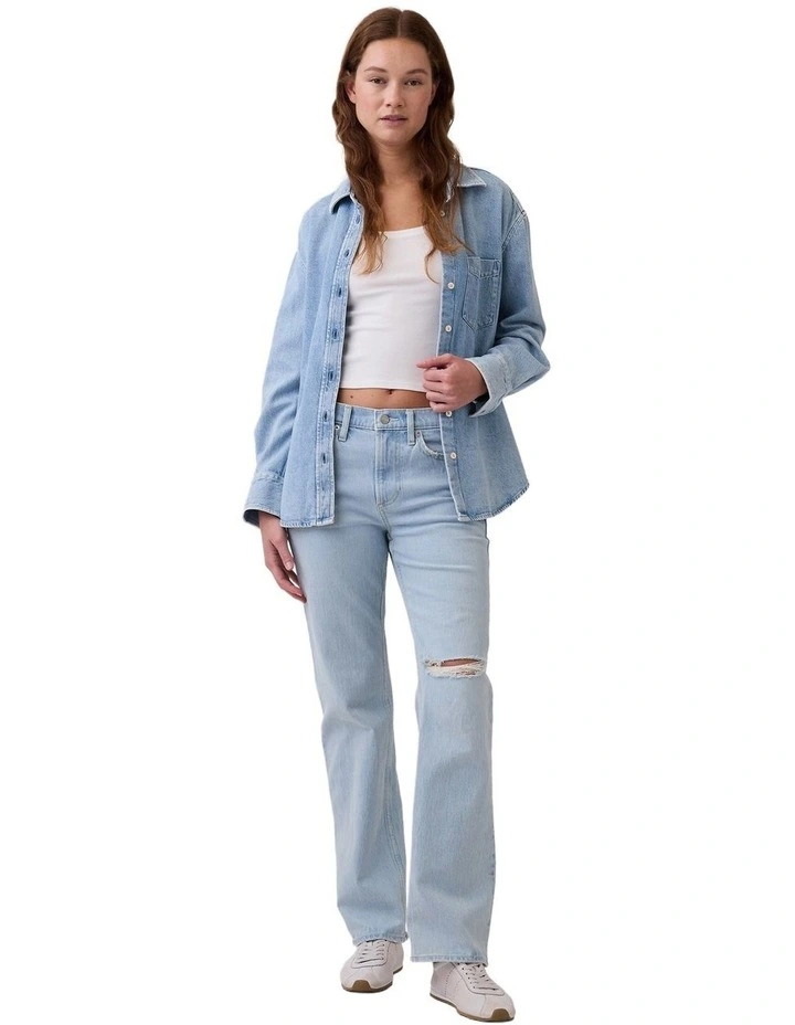 Relaxed Straight Jeans in Lt Brittlebush Dest image 4
