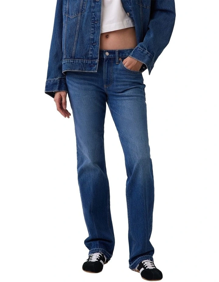 Relaxed Straight Jeans in Med Golden Drift Ldh image 1