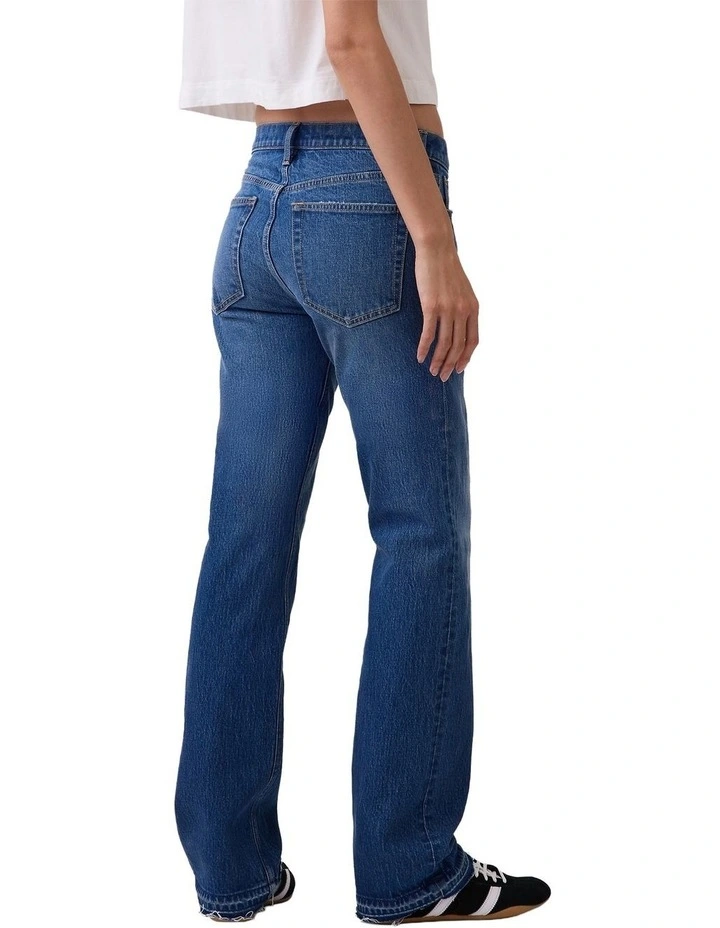 Relaxed Straight Jeans in Med Golden Drift Ldh image 2