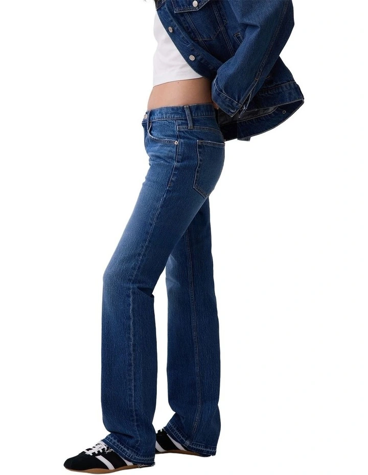 Relaxed Straight Jeans in Med Golden Drift Ldh image 3