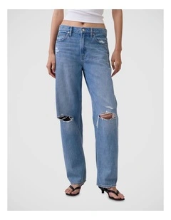 High Rise Barrel Jeans