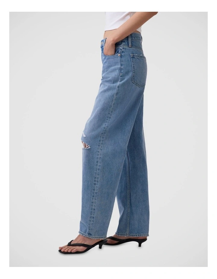 High Rise Barrel Jeans image 3
