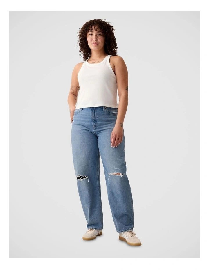 High Rise Barrel Jeans image 4