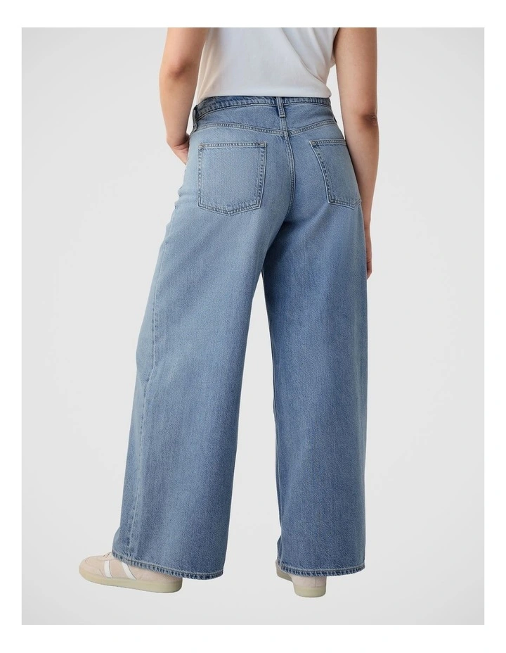 Mid Rise UltraSoft Baggy Jeans in Blue image 2