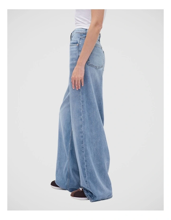 Mid Rise UltraSoft Baggy Jeans in Blue image 3