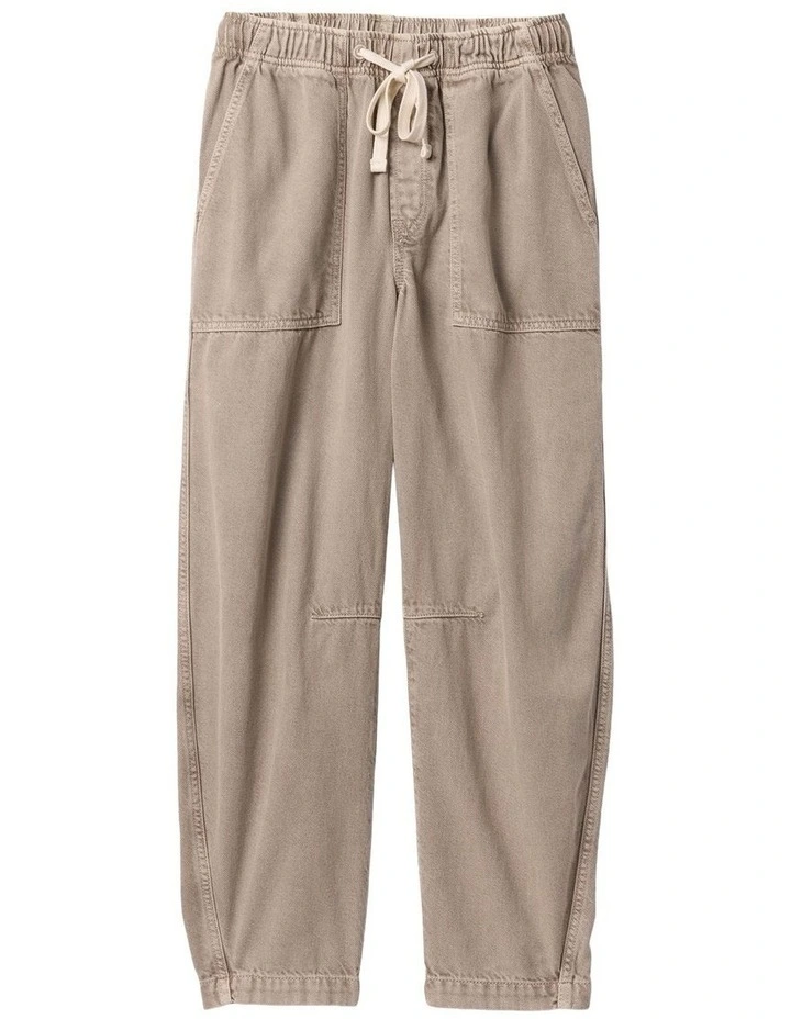 V-Pull On Barr Jeans in Cream image 6