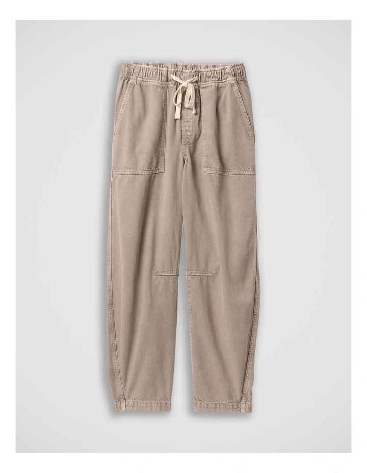 V-Pull On Barr Jeans in Cream image 7