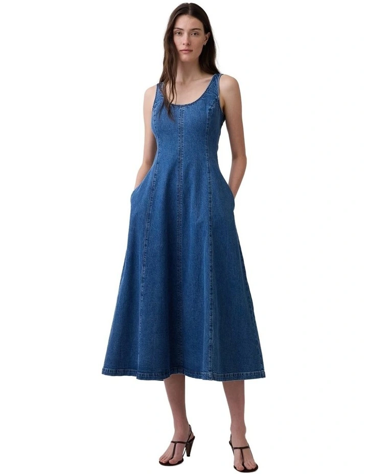 Sl Scoop Neck Maxi Dress in Med Lore image 1