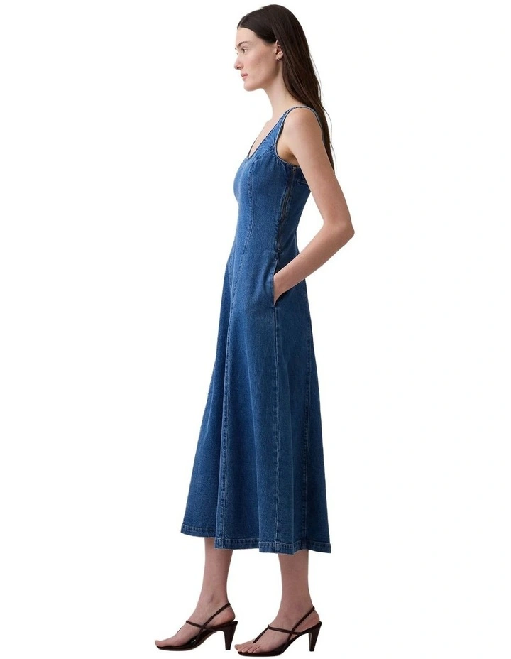 Sl Scoop Neck Maxi Dress in Med Lore image 3